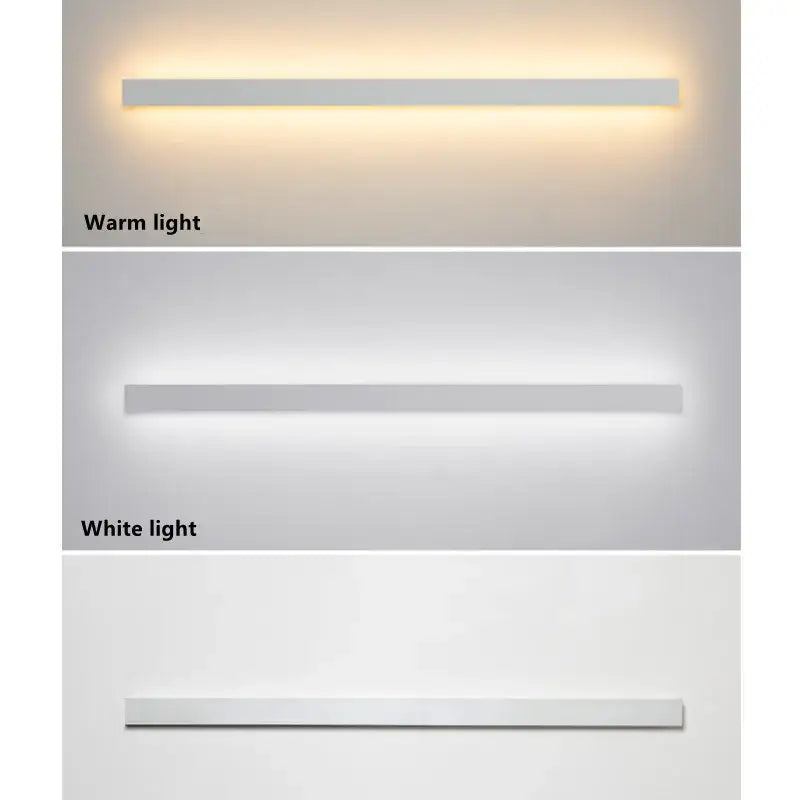 Modern minimalist led white wall lamp for bedroom ambient lighting