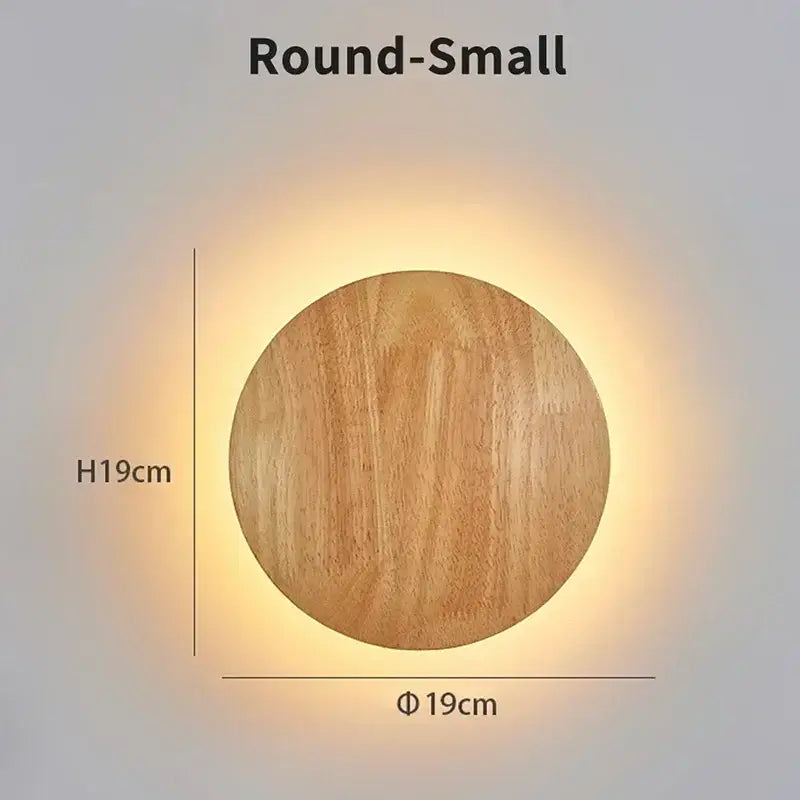 Modern minimalist led wooden wall lights for living room decor