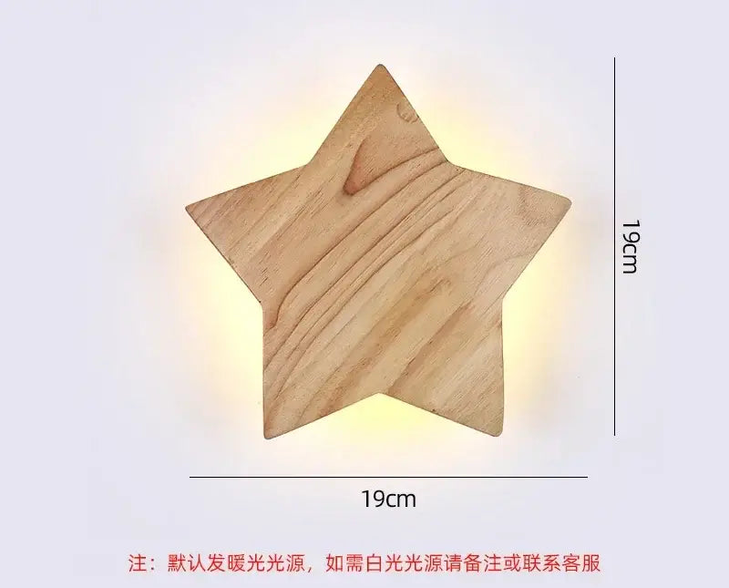 Modern minimalist led wooden wall lights for living room decor