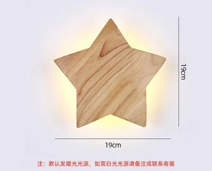 Modern minimalist led wooden wall lights for living room decor