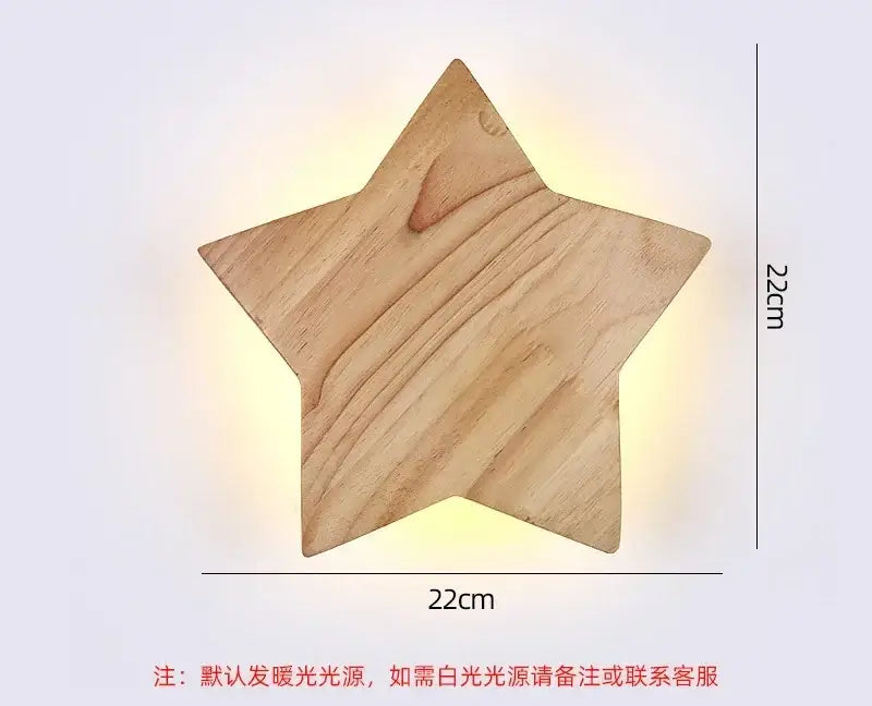Modern minimalist led wooden wall lights for living room decor