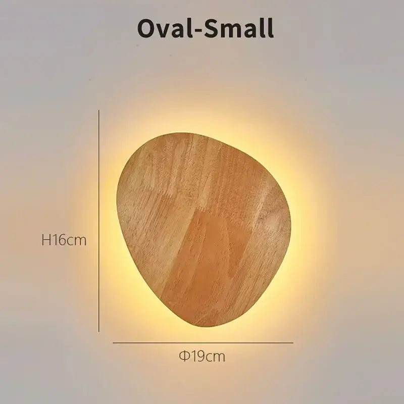 Modern minimalist led wooden wall lights for living room decor