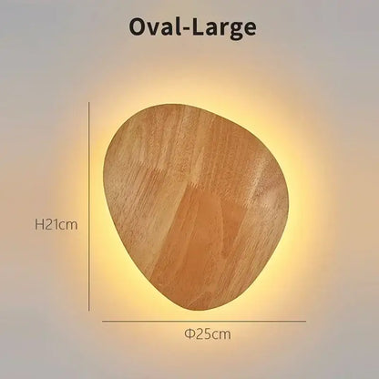 Modern minimalist led wooden wall lights for living room decor