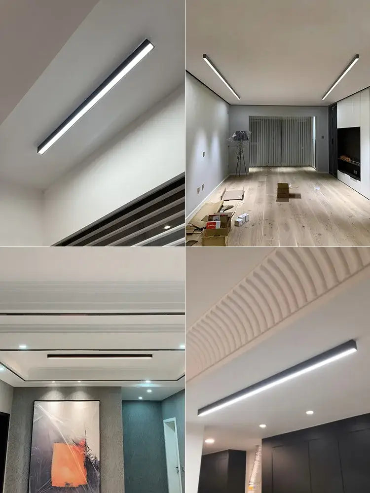 Modern minimalist linear led ceiling lamp for living room