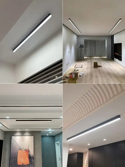 Modern minimalist linear led ceiling lamp for living room