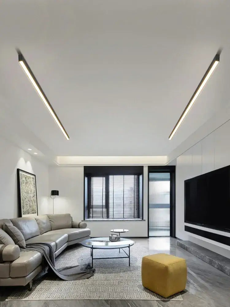Modern minimalist linear led ceiling lamp for living room