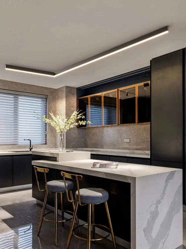 Modern minimalist linear led ceiling lamp for living room