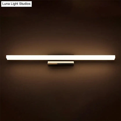 Modern minimalist silver led vanity lamp bathroom wall sconce