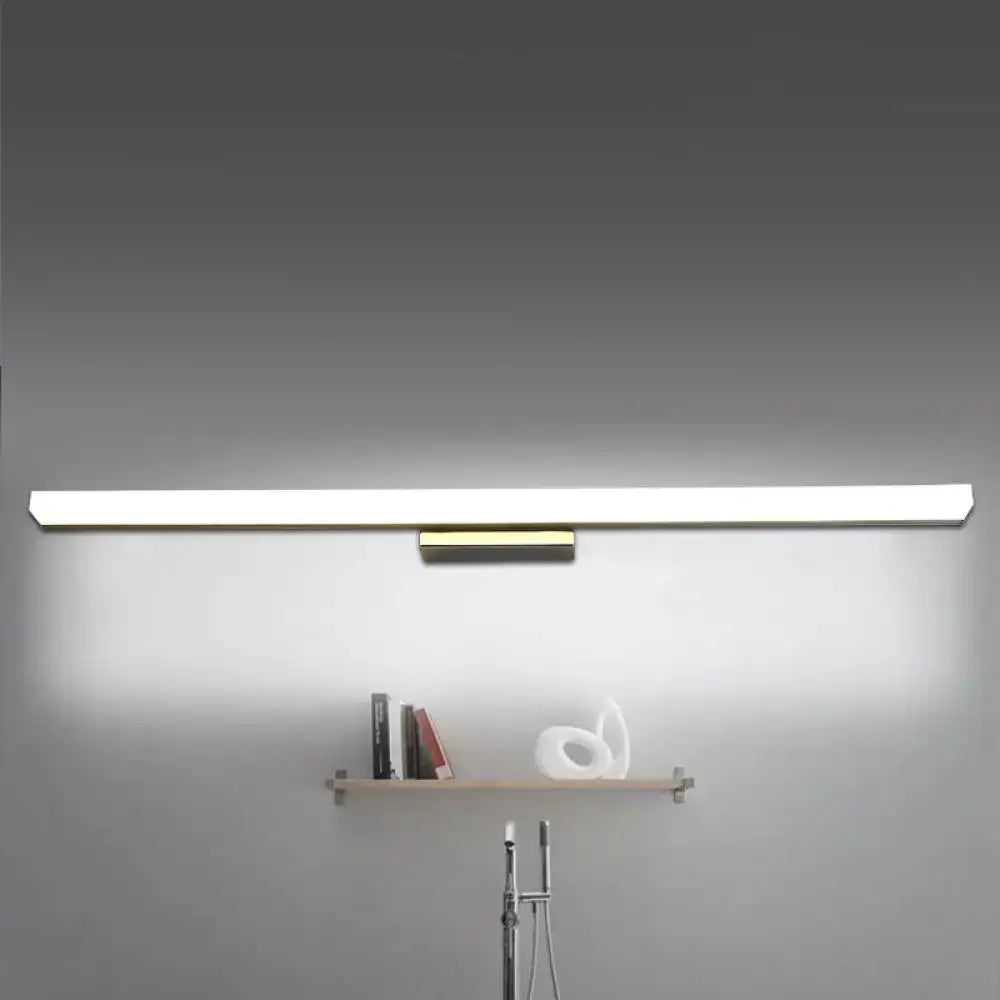 Modern minimalist silver led vanity lamp bathroom wall sconce