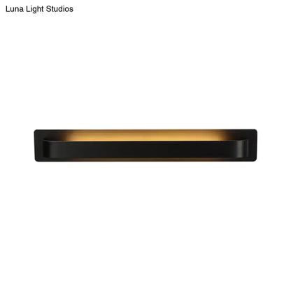 Modern minimalist silver linear wall lamp living room light