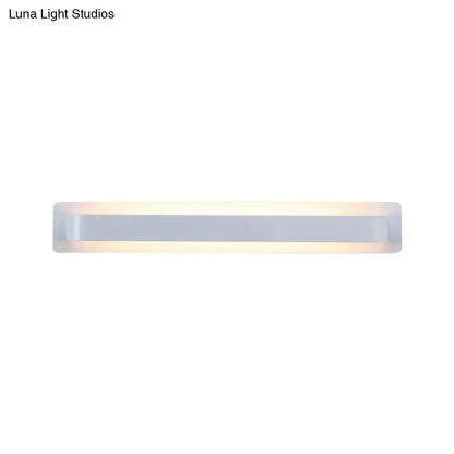 Modern minimalist silver linear wall lamp living room light
