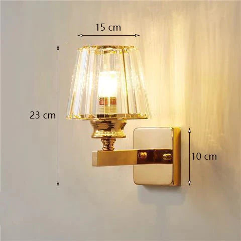 DecorBites™ Modern Minimalist Wall Lamp with Glass Shade for Bedside Lighting Living Room Lighting