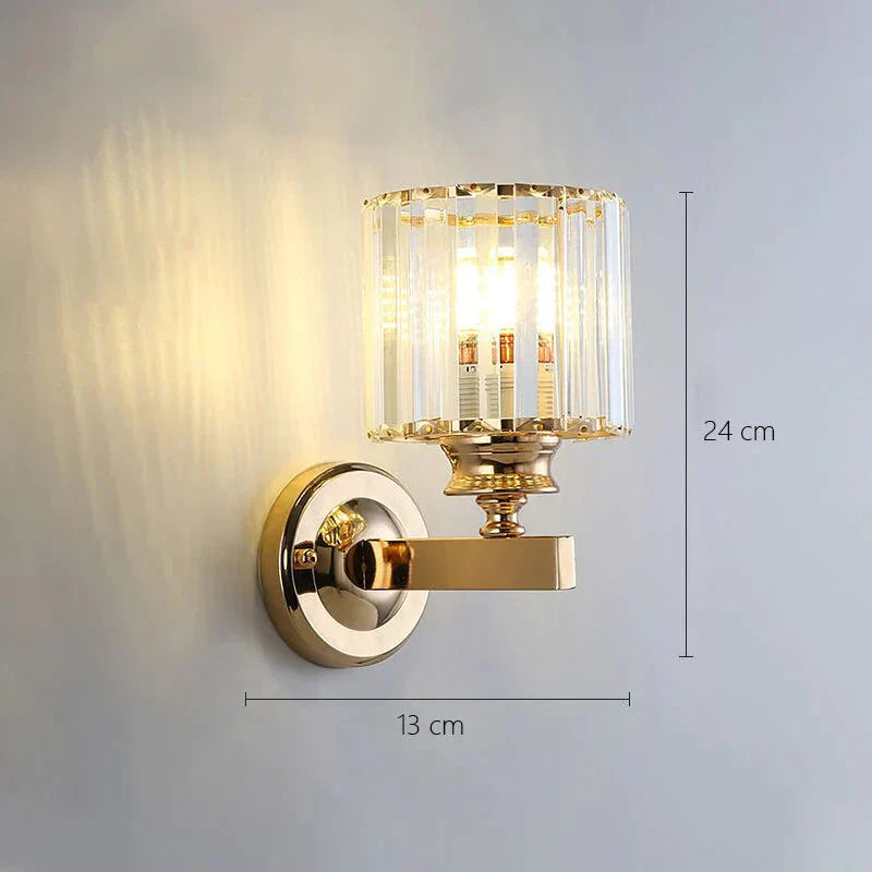DecorBites™ Modern Minimalist Wall Lamp with Glass Shade for Bedside Lighting Living Room Lighting
