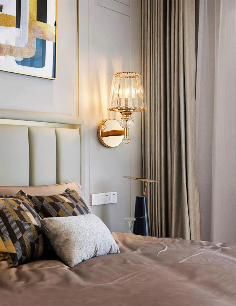 DecorBites™ Modern Minimalist Wall Lamp with Glass Shade for Bedside Lighting Living Room Lighting
