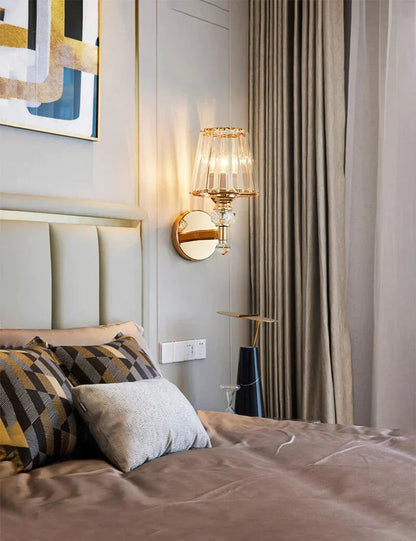 DecorBites™ Modern Minimalist Wall Lamp with Glass Shade for Bedside Lighting Living Room Lighting