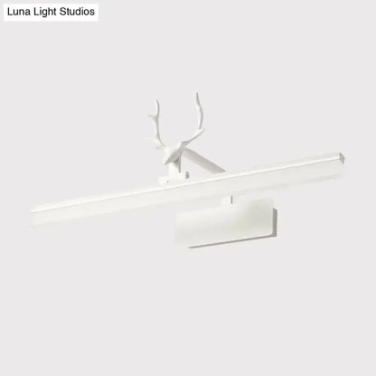 Modern minimalist white antler design led wall lamp bedroom light