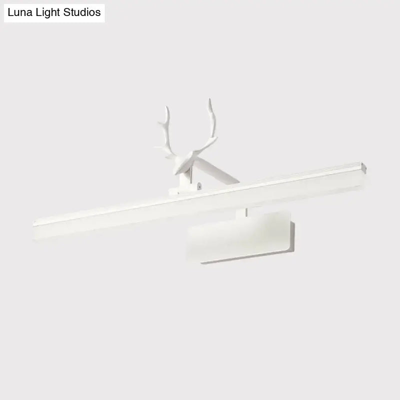 Modern minimalist white antler design led wall lamp bedroom light