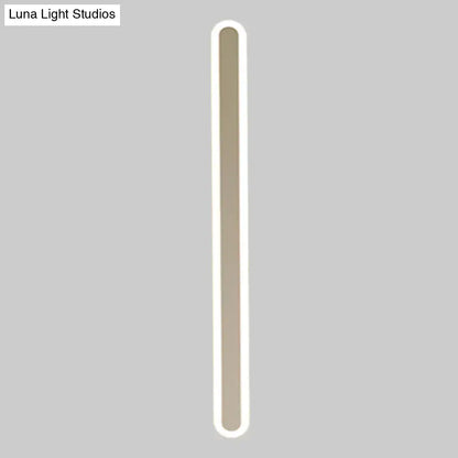 Modern minimalist white & beige wall light bedroom light fixture