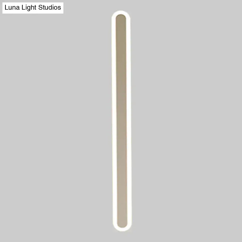 Modern minimalist white & beige wall light bedroom light fixture