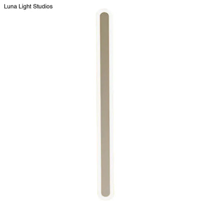 Modern minimalist white & beige wall light bedroom light fixture