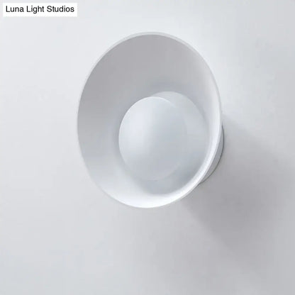 Modern minimalist white & black led wall lamp living room sconce