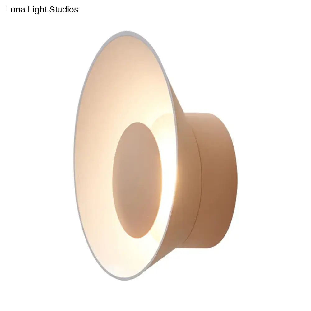 Modern minimalist white & black led wall lamp living room sconce