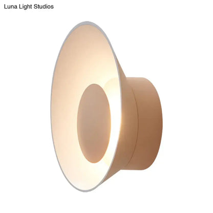 Modern minimalist white & black led wall lamp living room sconce