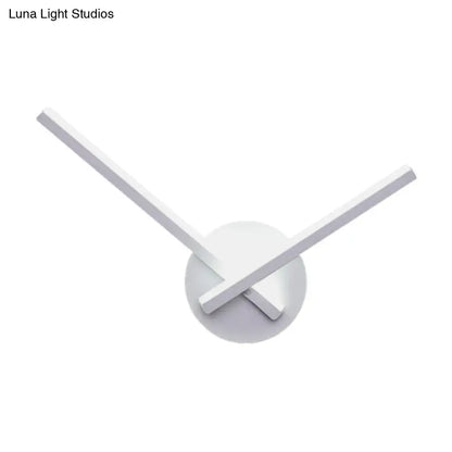 Modern minimalist white ceiling light bedroom direct wired electric