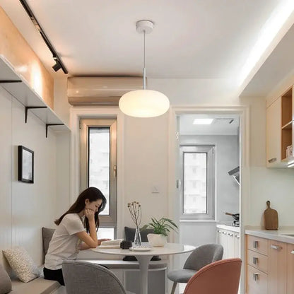 Modern minimalist white ceiling pendant lamp for kitchen bedroom