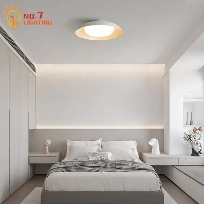 Modern minimalist white cream wind ceiling light for living room