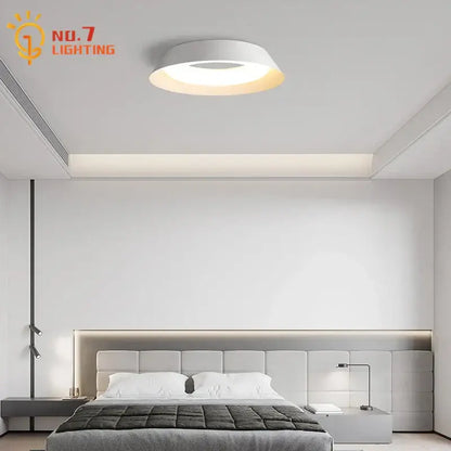 Modern minimalist white cream wind ceiling light for living room