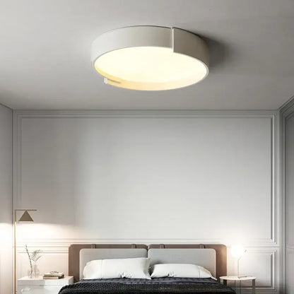 Modern minimalist white & gray led ceiling lamp for bedrooms