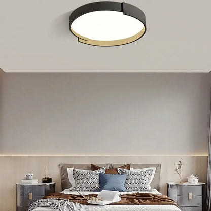 Modern minimalist white & gray led ceiling lamp for bedrooms