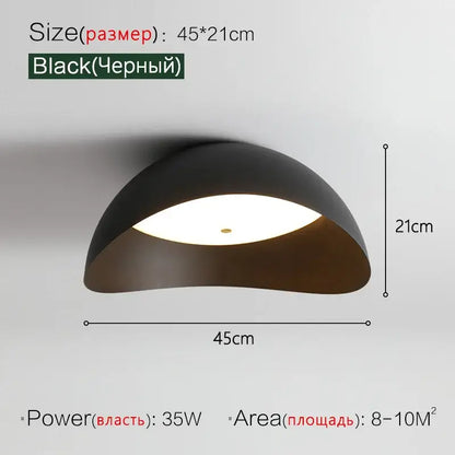 Modern minimalist white ingot ceiling lamp for bedroom lighting