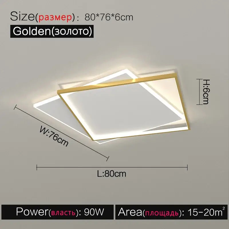 Modern minimalist white led ceiling lamp – bedroom ambient light