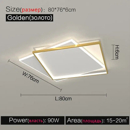 Modern minimalist white led ceiling lamp – bedroom ambient light