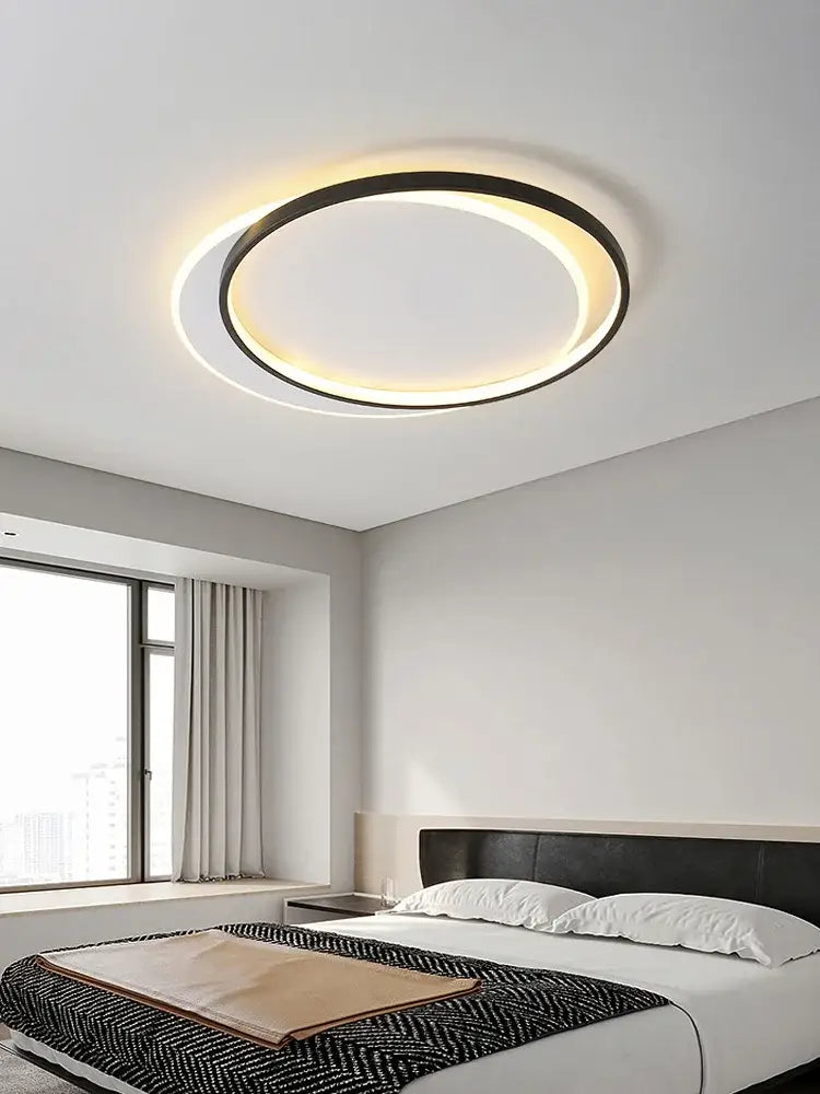 Modern minimalist white led ceiling lamp – bedroom ambient light