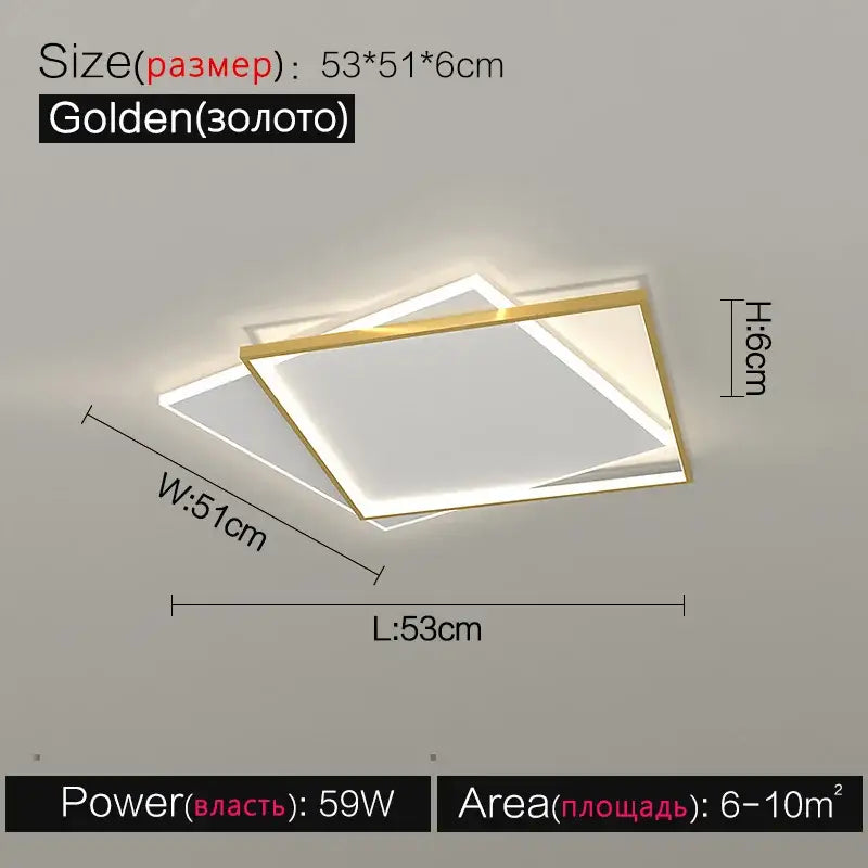 Modern minimalist white led ceiling lamp – bedroom ambient light
