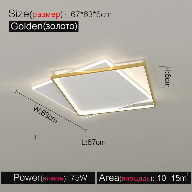 Modern minimalist white led ceiling lamp – bedroom ambient light