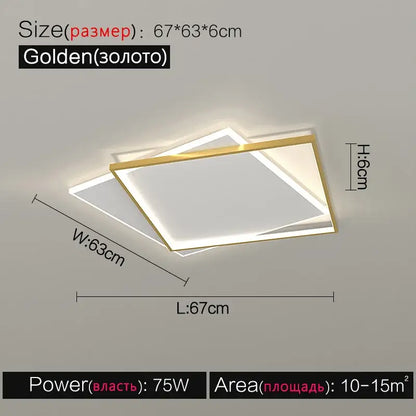 Modern minimalist white led ceiling lamp – bedroom ambient light