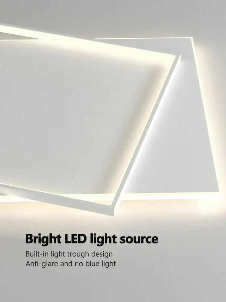 Modern minimalist white led ceiling lamp – bedroom ambient light