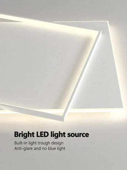 Modern minimalist white led ceiling lamp – bedroom ambient light