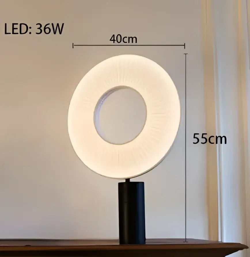 Modern minimalist white led pendant light bedroom round lamp