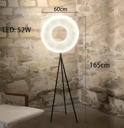 Modern minimalist white led pendant light bedroom round lamp