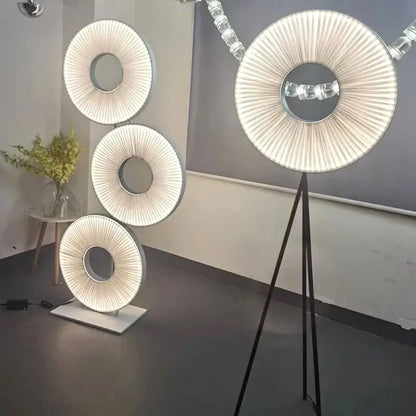Modern minimalist white led pendant light bedroom round lamp