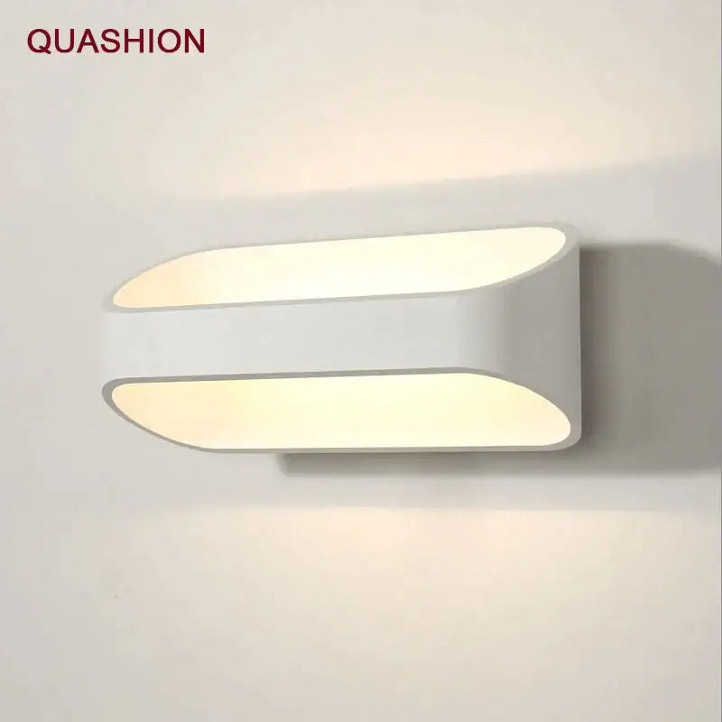 Modern minimalist white led wall lamps for bedroom corridor lighting