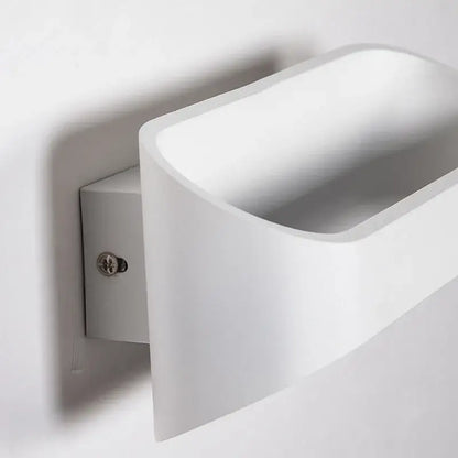 Modern minimalist white led wall lamps for bedroom corridor lighting