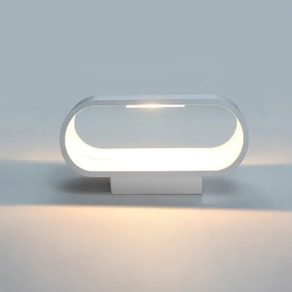 Modern minimalist white led wall lamps for bedroom corridor lighting