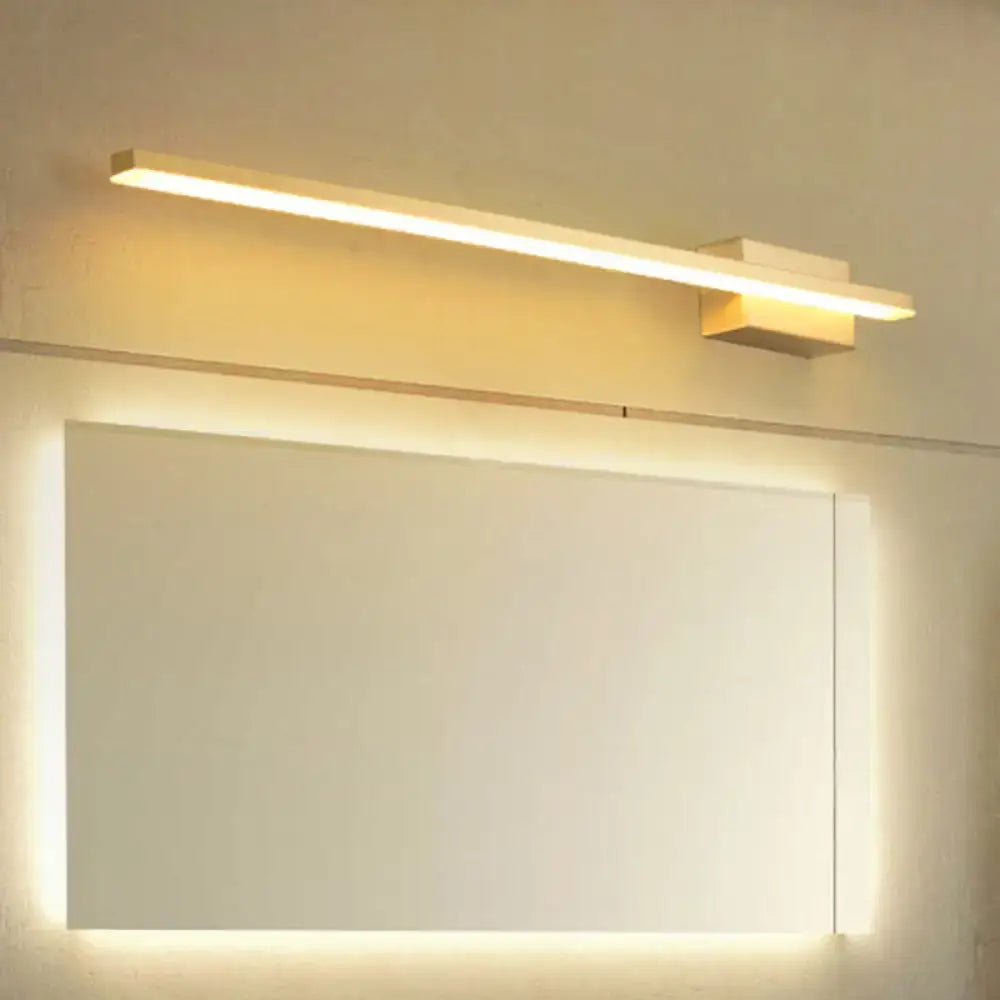 Modern minimalist white led wall light fixture bathroom vanity lamp