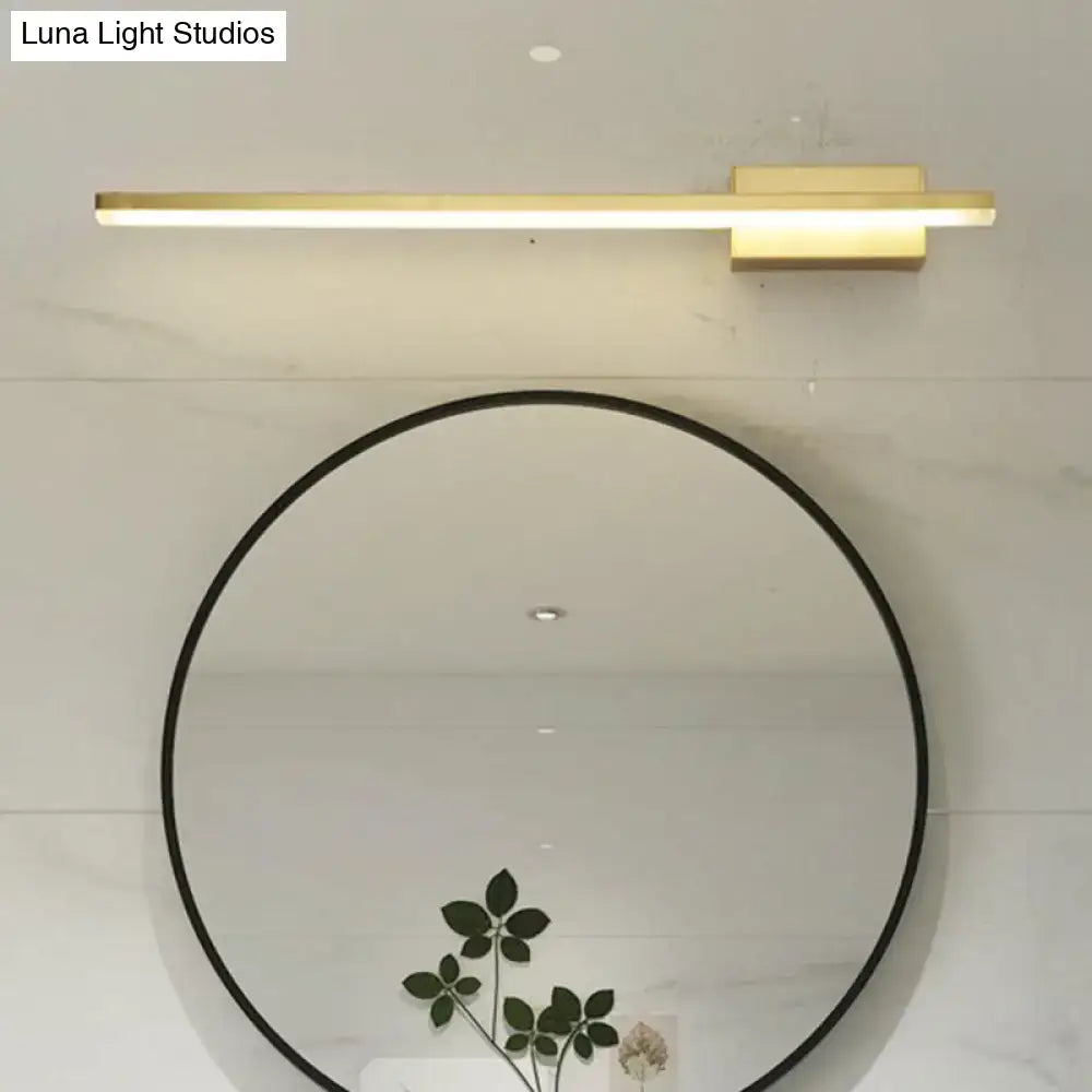 Modern minimalist white led wall light fixture bathroom vanity lamp